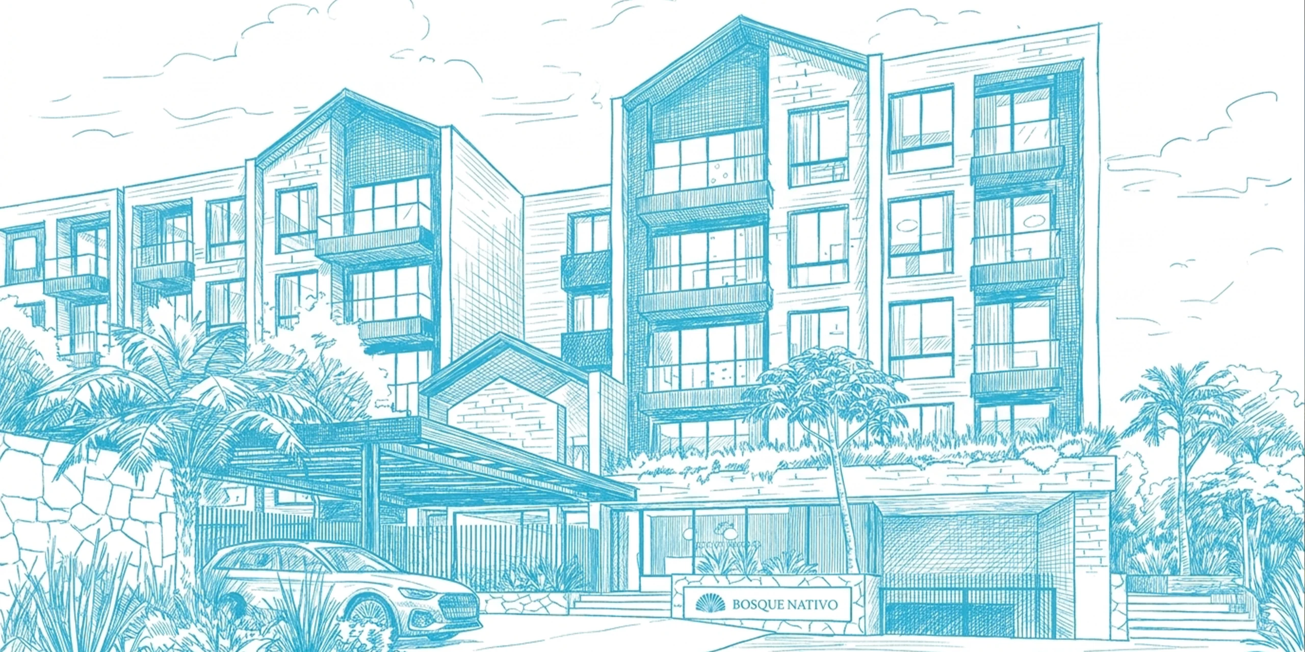 Bosque Nativo Apartamentos sketch
