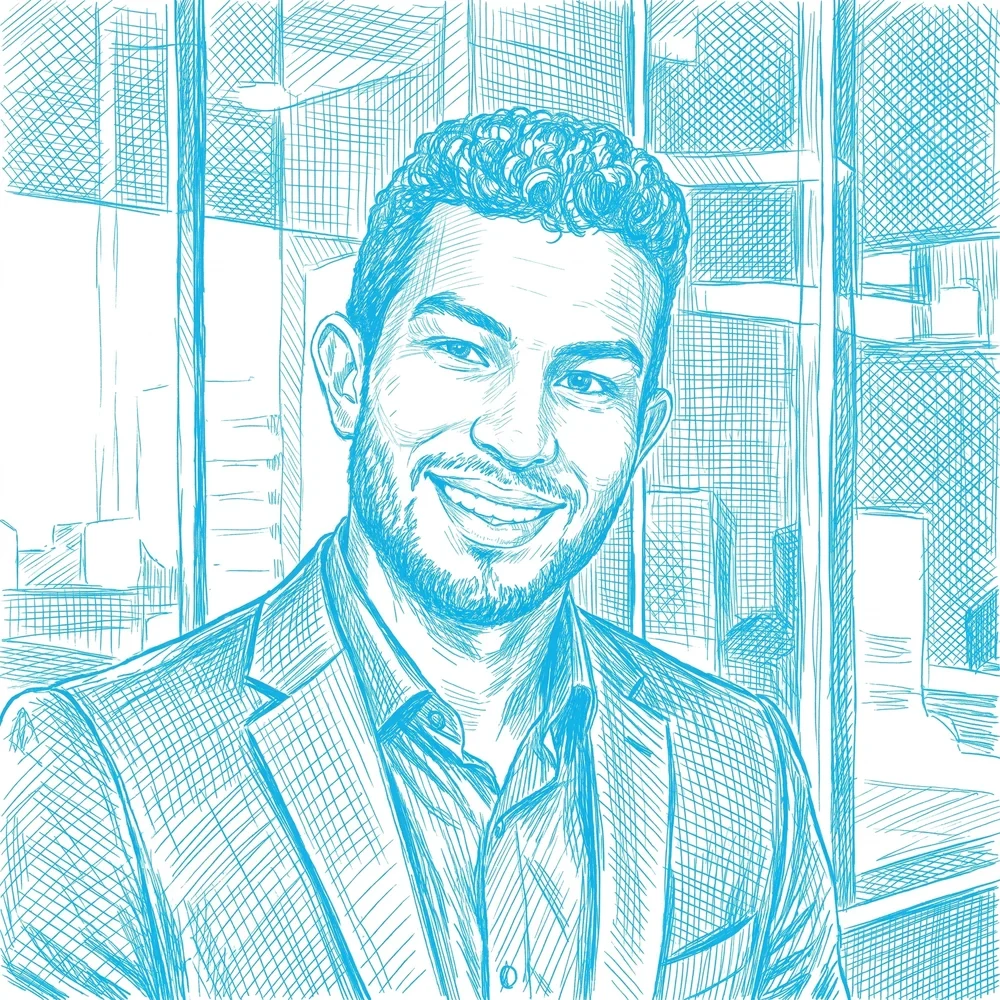 Alexis Quintero trabajando