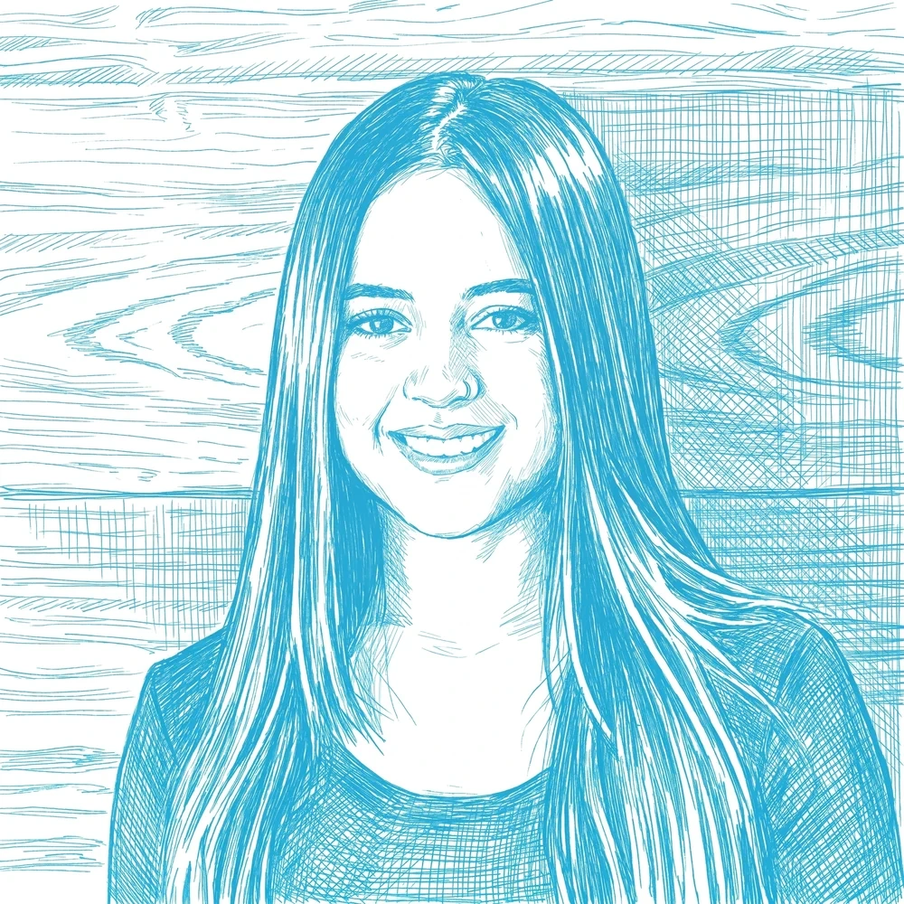 Valeria Garcia trabajando