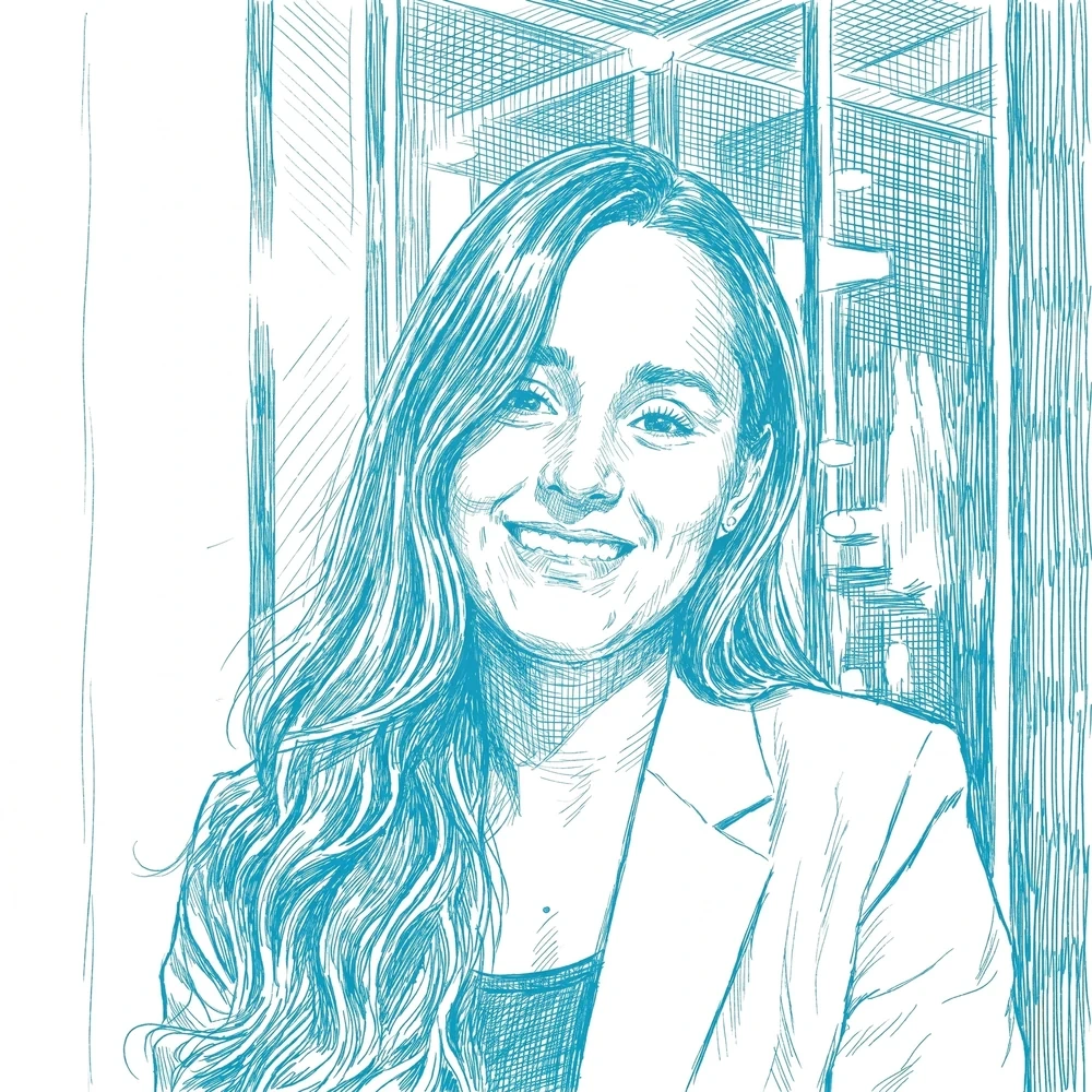 Vanessa Mayorga trabajando
